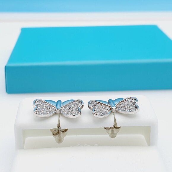 "925 Sterling Silver CZ Beautiful Earrings for Women, 1USPAR4167 - Picture 4 of 11